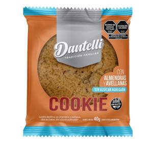 Cookie De Almendra Y Avellana X 40 Grs - Dantelli